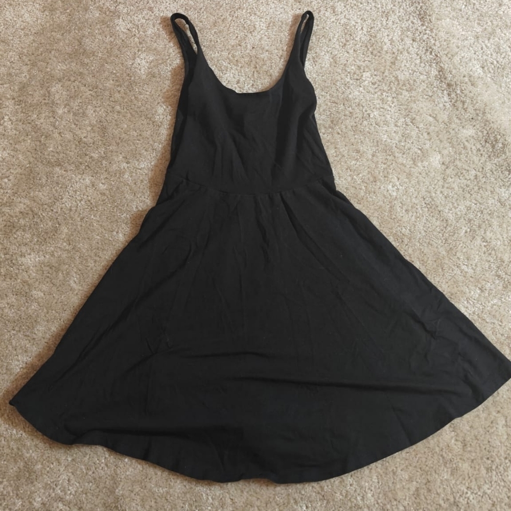 PINK Victoria's Secret Black Backless Dress